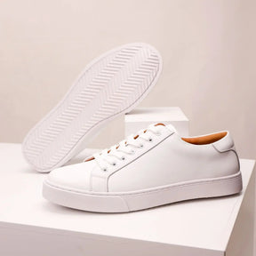 Baskets en cuir véritable