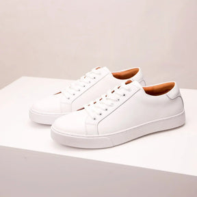 Baskets en cuir véritable